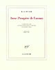 Anne-Prospère de Launay : "L'amour de Sade" : lettres retrouvées et éditées par Pierre Leroy