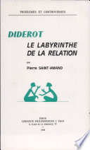 Diderot : le labyrinthe de la relation