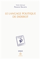 Le langage politique de Diderot