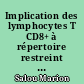 Implication des lymphocytes T CD8+ à répertoire restreint dans la sclérose en plaques