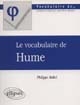 Le vocabulaire de Hume