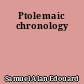 Ptolemaic chronology