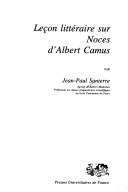 Leçon littéraire sur "Noces" d'Albert Camus