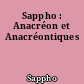 Sappho : Anacréon et Anacréontiques