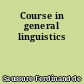 Course in general linguistics