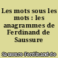 Les mots sous les mots : les anagrammes de Ferdinand de Saussure