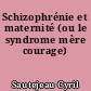 Schizophrénie et maternité (ou le syndrome mère courage)