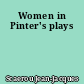 Women in Pinter's plays