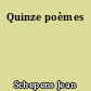 Quinze poèmes