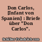 Don Carlos, [Infant von Spanien] : Briefe über "Don Carlos". Dokumente