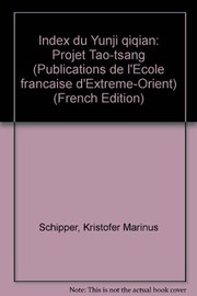 Index du Yunji qiqian : Tome I : Traits 1-8 : projet Tao-tsang