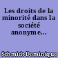 Les droits de la minorité dans la société anonyme...
