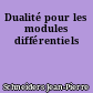 Dualité pour les modules différentiels