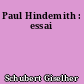 Paul Hindemith : essai