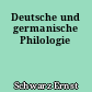 Deutsche und germanische Philologie