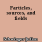 Particles, sources, and fields