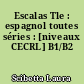 Escalas Tle : espagnol toutes séries : [niveaux CECRL] B1/B2