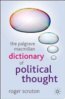 The Palgrave Macmillan dictionary of political thought