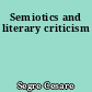 Semiotics and literary criticism