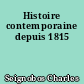 Histoire contemporaine depuis 1815