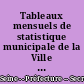 Tableaux mensuels de statistique municipale de la Ville de Paris