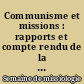 Communisme et missions : rapports et compte rendu de la XXVIIe Semaine de missiologie, Louvain 1957
