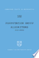 Permutation group algorithms