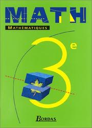Math, 3e : programme 1999