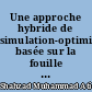 Une approche hybride de simulation-optimisation basée sur la fouille de données pour les problèmes d'ordonnancement