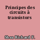 Principes des circuits à transistors