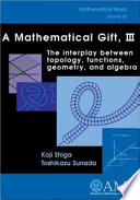 A mathematical gift : III : The interplay between topology, functions, geometry, and algebra