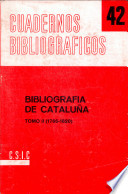 Bibliografía de Cataluña : notas para su realización : 2 : 1766-1820