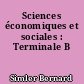 Sciences économiques et sociales : Terminale B