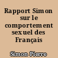 Rapport Simon sur le comportement sexuel des Français