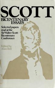 Scott bicentenary essays : selected papers