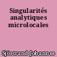 Singularités analytiques microlocales
