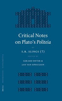Critical notes on Plato's "Politeia"