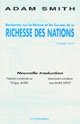 Recherche sur la nature et les causes de la richesse des nations : Livres I et II