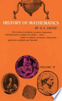 History of mathematics : Vol. II : Special topics of elementary mathematics