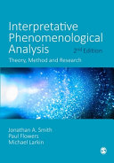 Interpretative phenomenological analysis : theory, method and research