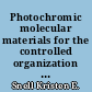 Photochromic molecular materials for the controlled organization of nanoparticles