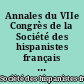 Annales du VIIe Congrès de la Société des hispanistes français : Rennes, 24-25-26 avril 1971
