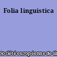 Folia linguistica