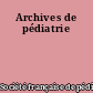 Archives de pédiatrie
