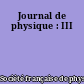 Journal de physique : III