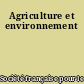Agriculture et environnement