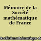 Mémoire de la Société mathématique de France