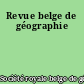 Revue belge de géographie