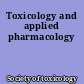Toxicology and applied pharmacology