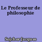 Le Professeur de philosophie